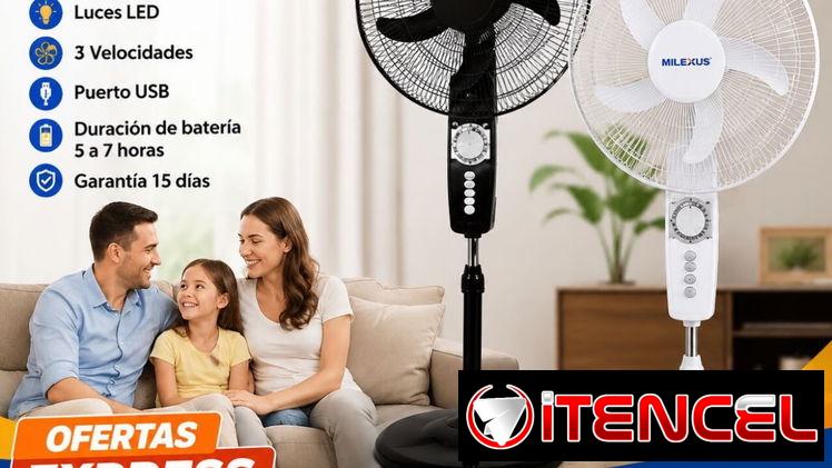 Ventilador recargable de 16″nuevos en su📦