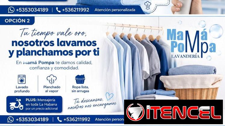 MPM6. Lavanderia MAMÁ POMPA. La diferencia está en los detalles.