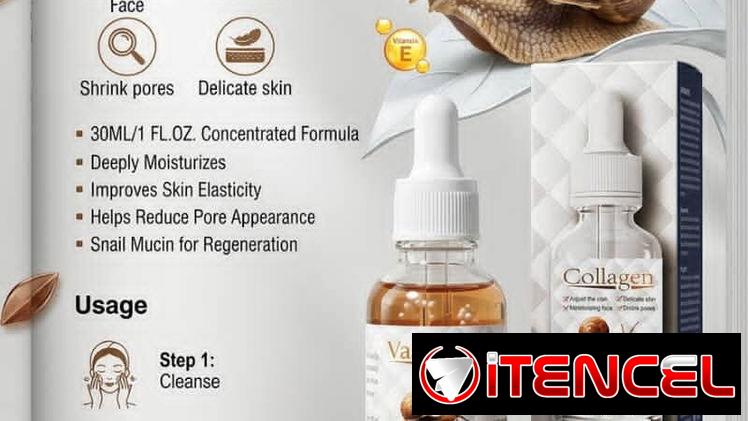 ​Aceite Esencial de Colágeno y Baba de Caracol Vasalaine para la piel