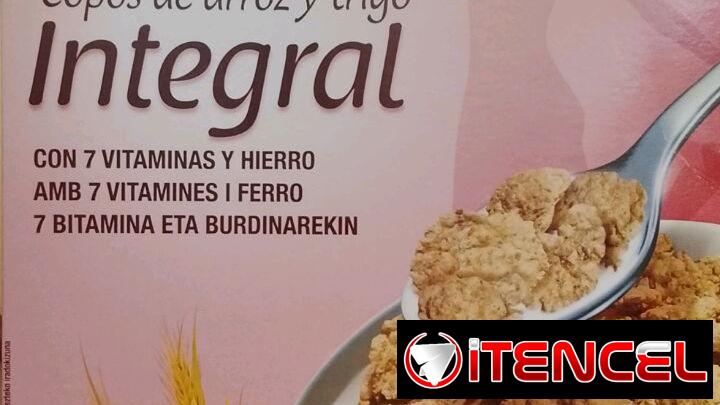 📣Copos de arroz y trigo Integral 500g💥Con 7 vitaminas y hierro 💥