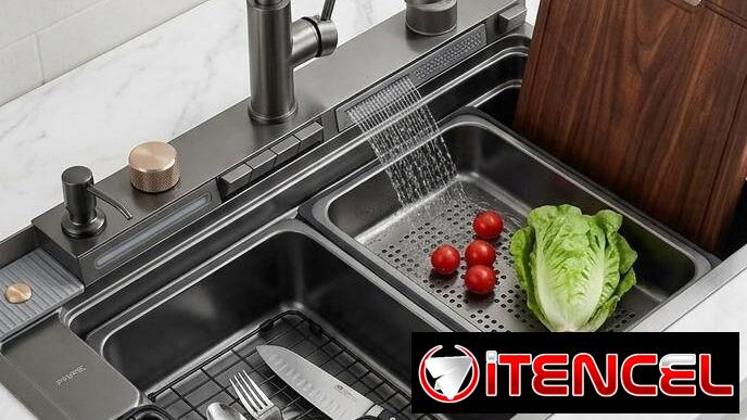 🚰 Fregadero Inteligente – Diseño Moderno