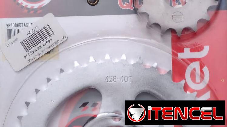 Juego de sprocket trasero de 40 dientes más piñón de salida 15 dientes
