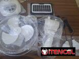 Ventiladores de mesa recargables con panel solar y cargador de corriente