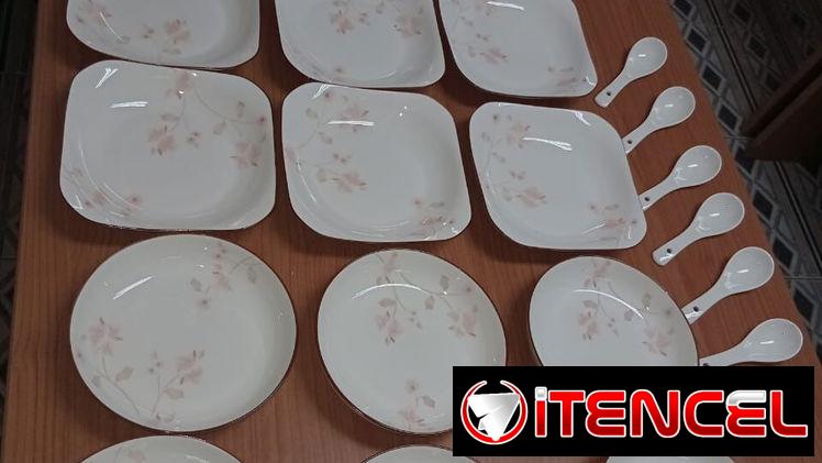 🍽️ JUEGO DE 26 PIEZAS 🍽️ JUEGO DE VAJILLA DE PORCELANA. SERVICIO DE MENSAJERÍA CON FACTURA Y GARANTÍA. TLF 54833699
