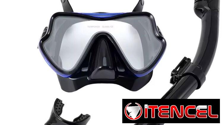 Kit de careta y snorkel/ Marco Azul.