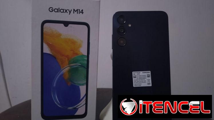 Teléfono Móvil (Celular, Smartphone), Samsung Galaxy M14 (SM-M145F/DS), 4G, 64 GB de Almacenamiento y 4G de RAM