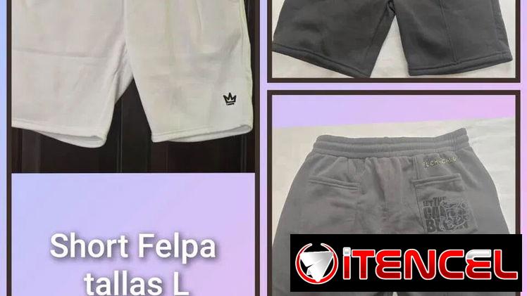 Shorts de felpa para hombres. Talla L