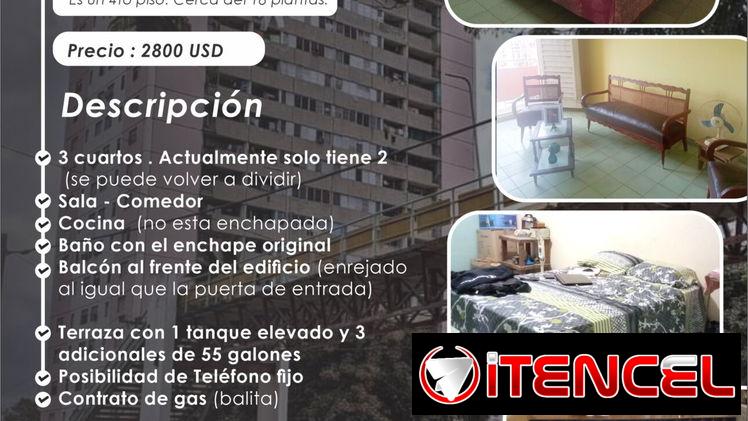 APARTAMENTO en Venta – Micro 9, Distrito jose Marti. Santiago de Cuba.