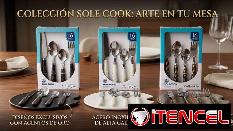 🔵🍴🥄Juego de cubiertos de 16 y 24 piezas