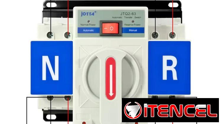 ⚫️🔴 SISTEMA DE TRANSFERENCIA AUTOMÁTICA 2 POLOS 63 AMP,110V ⚫️🔴