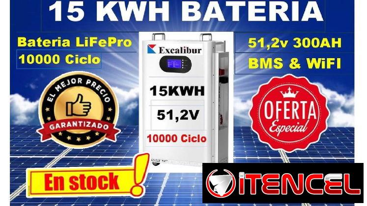SOLAR BATERIA 15.36KWH 48v/51,2v 300AH