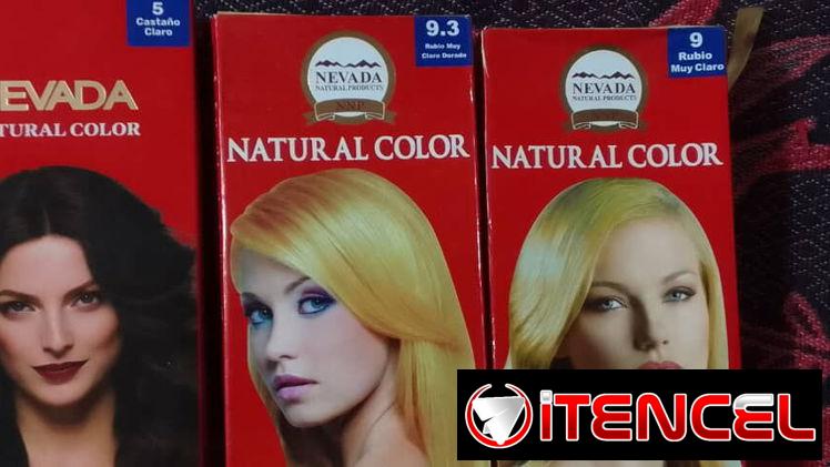 TINTES DE PELO MARCA NEVADA VIENEN CON PEROXIDO,  BROCHA Y GUANTES ( NEGROS, CASTAÑOS, RUBIOS)