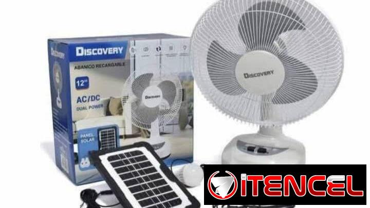 Ventilador recargable con panel solar por cantidad