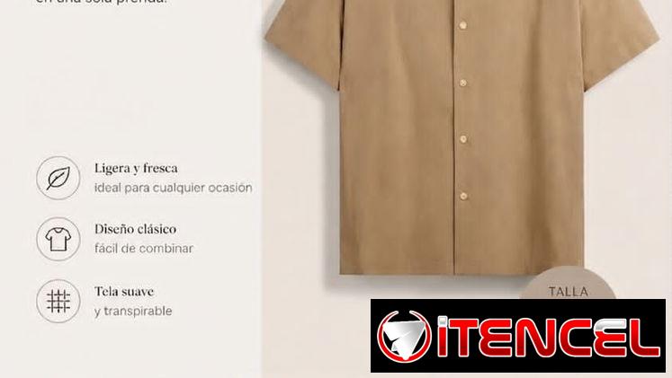 Camisa de hombre carmelita XL