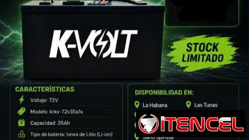 BATERÍA K-VOLT 72V- 3AH