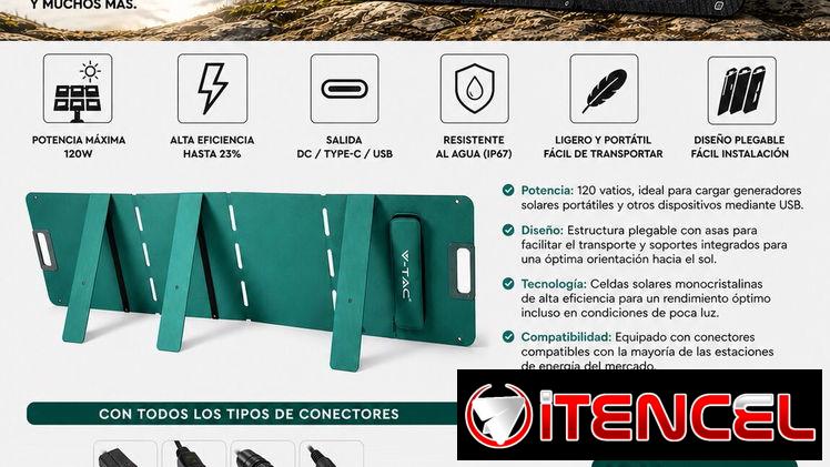 PANELES SOLARE 120WATT PARA ECOFLOW Y OTRAS ESTACION DE ENERGIA NEW