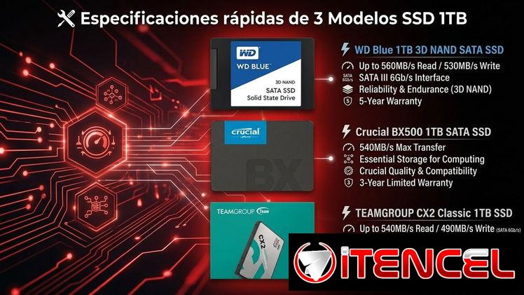 Discos Solidos 1TB 3 Modelos  Crucial Teamgroup