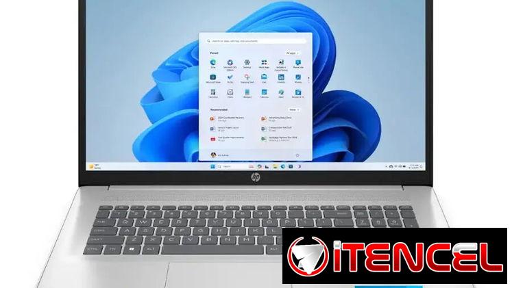 Laptop Hp 13th Gen Core i3 N305 + 16gb + 256gb M.2, Pantalla 17″, bateria 5h, mensajería incluida.