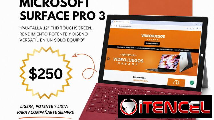 Laptop Microsoft Surface Pro 3. | videojuegoshabana.com