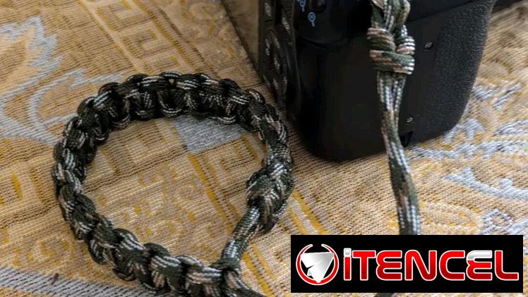 correa para cámara. Paracord.