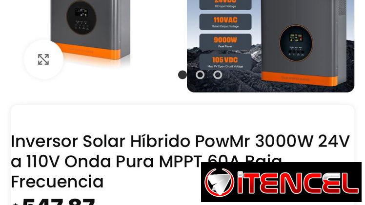 📲52774129 Venta de inversores solares hibridos de varios tipos nuevos precios y detalles en las fotos.