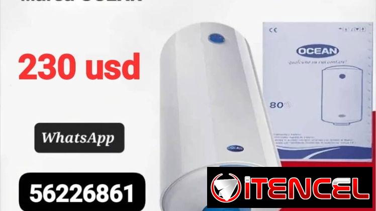 🚨CALENTADOR DE AGUA MARCA (OCEAN) 💥NUEVO💥 80lt Voltaje: 220 v Precio: $230 usd 💵. Interesados al 📲 56226861.