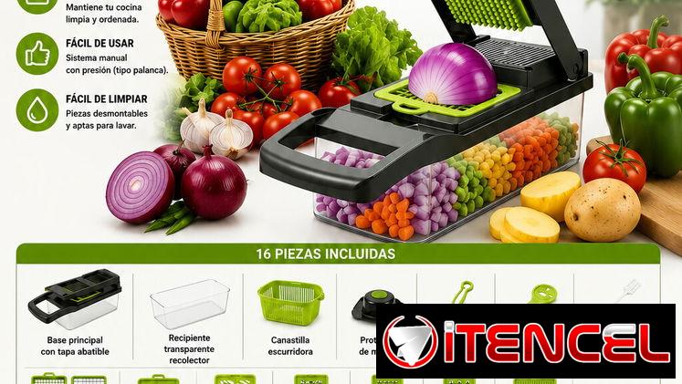 CORTADOR MANUAL DE ALIMENTOS MULTIFUNCIONAL