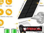 Camara de seguridad con panel solar
