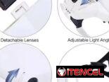 Lupa de aumento con iluminación led y 5 lentes intercambiables, diferentes usos… batería x3 triple A no incluida