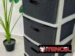 Gaveteros plásticos engomados  ✅95 x 49 x 43 cm  🏷️$45 usd  🛵Mensajería disponible