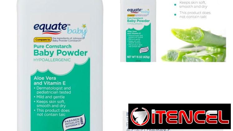 TALCO PARA BEBES CON ALOE VERA Y VIT E A 15 USD
