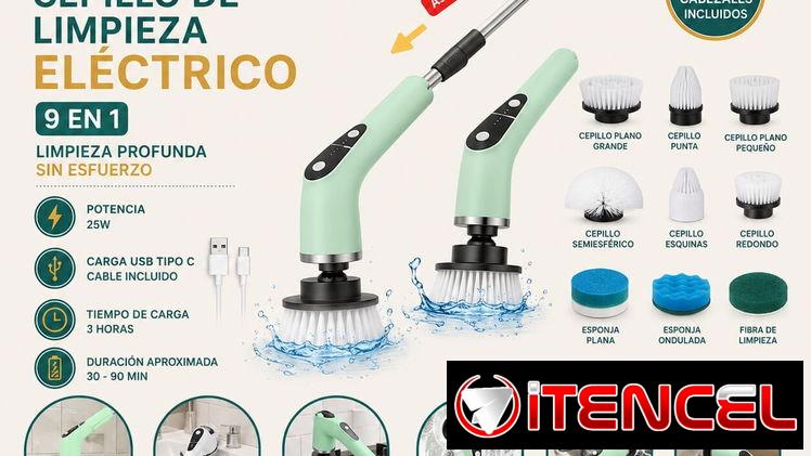 Cepillo Eléctrico Rotatorio 9 en 1
