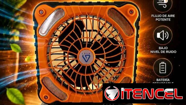 💥VENTILADOR RECARGABLE CON PANEL SOLAR 💥