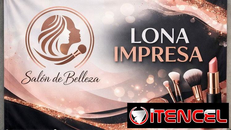 Cartel en lona