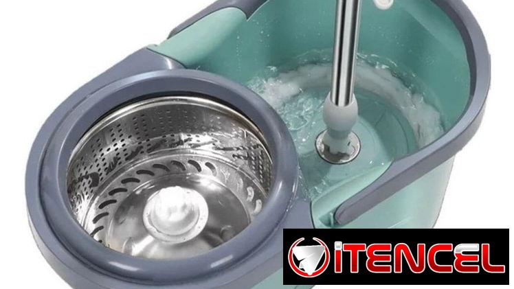 Fregona giratoria con palo extensor y repuestos. Ruedas grandes. Mensajeria disponible