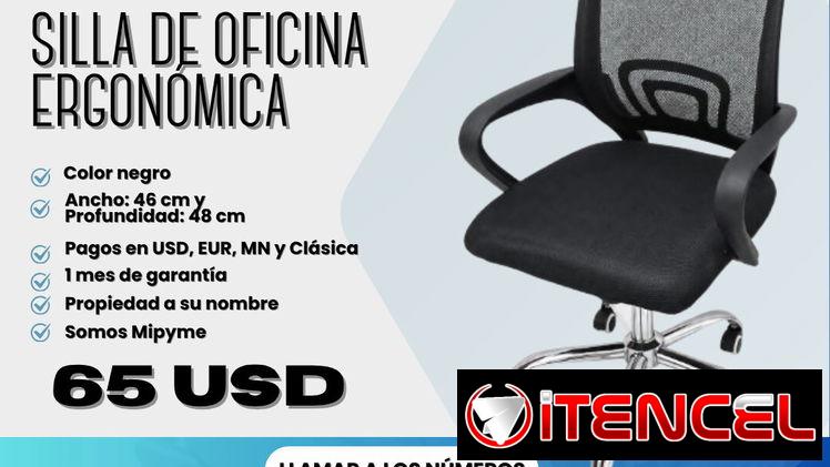 🪑 SILLA DE OFICINA ERGONÓMICA – $65 USD