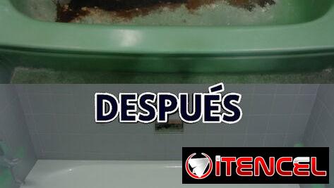 Servicios de reparación y pintura de bañaderas, lavamanos y superficies azulejeadas.