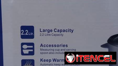 Arrocera Royal 2.2L Incluye Cuchara y Taza, Arrocera Royal 2.2L Incluye Taza Medidora Plástica VPT#-0497