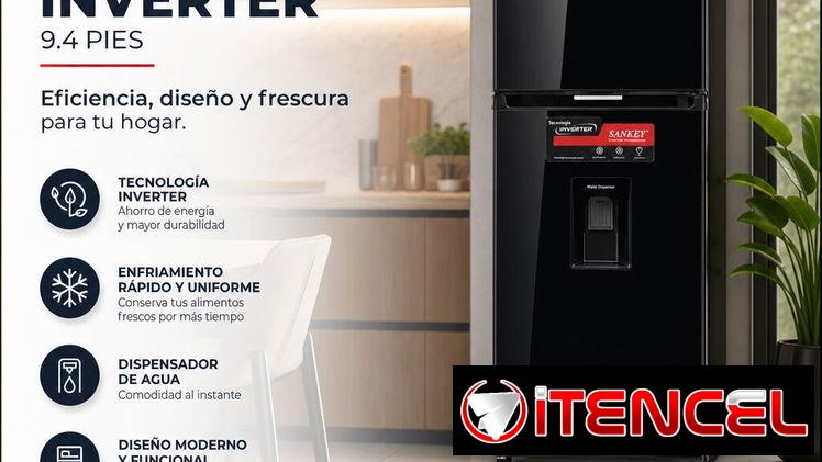 Color Negro ⚫️  Tecnología Inverter / Refrigerador Sankey 9.4 pies.
