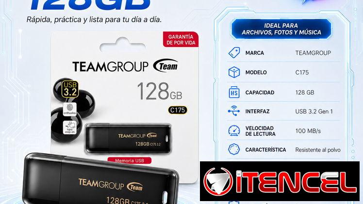 🔥 Memoria USB TEAMGROUP 128GB C175 🔥  PRECIO 15$