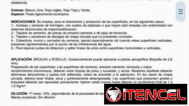 Pintura de impermeabilizantes