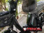 Bicimotos roja y negra , precio 1750 con casco,guantillas y capa para la moto …Autonomía 100km, bateria 48v 45 Amp