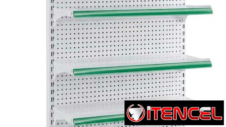 Estantes / Góndolas de 5 niveles con panel liso y perforado ⭐️Domicilio incluido⭐️