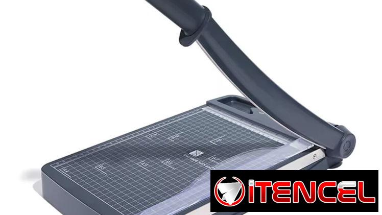 Guillotina plástico rígido cuchillas autoafilables
