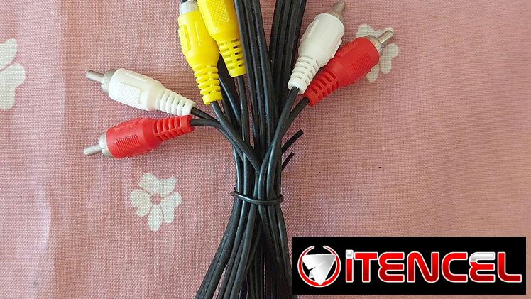 Cable de audio y Video RCA.