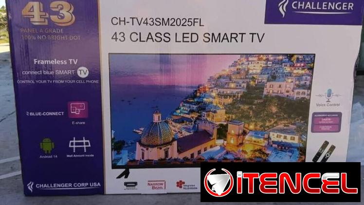 Smart Tv Challenger de 43″* Con soporte