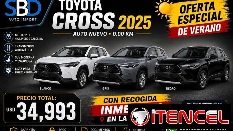 Auto moderno Toyota Cross 2025