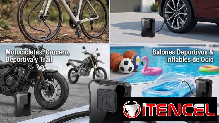 Compresor portátil para motos y autos