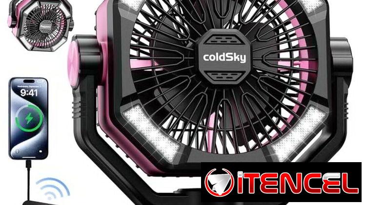 Ventilador recargable Cold Sky de 20000 mAh