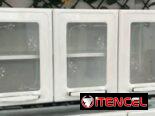 175usd Estante triple aereo Metal y cristal Negros
